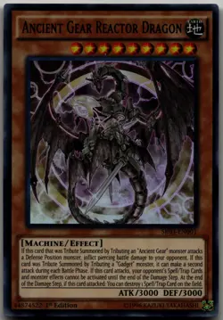 Ancient Gear Reactor Dragon Ultra Rare Structure Deck: Machine Reactor SR03-EN00 - Image 1