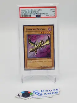 Curse of Dragon PSA 7 LOB-066 YuGiOh Blue-Eyes 2002 Unlimited *CCGHouse* - Image 1