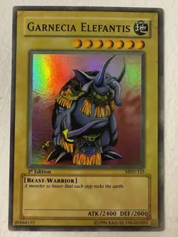 YUGIOH Garnecia Elefantis MRD-125 1st edition Super Rare HP - Image 1