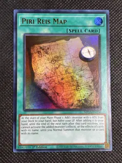 YuGiOh! - Piri Reis Map MP25-EN290 Ultra Rare 1st Edition Near Mint - Image 1