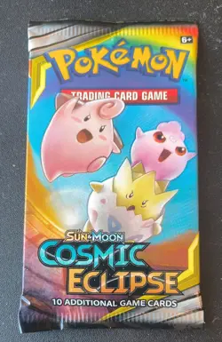 Pokemon TCG Sun & Moon Cosmic Eclipse Booster pack sealed new pokemon cards - Image 1