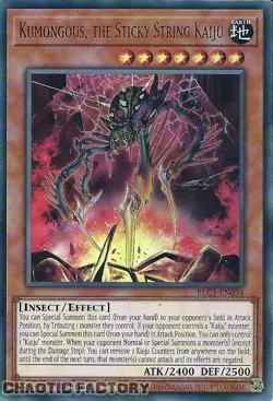 YUGIOH TCG BLC1-EN034 Kumongous, the Sticky String Kaiju Ultra Rare 1st Edition - Image 1
