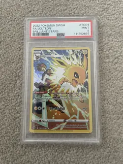 Jolteon TG04/TG30 Pokemon Card - Brilliant Stars Trainer Gallery - PSA 9 - Image 1