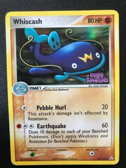 Whiscash 55/110 EX Holon Phantoms set 2006 Pokemon holo card MP - Image 1