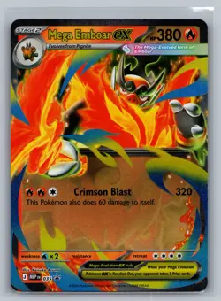 Mega Emboar ex ME: Mega Evolution Promo #035 Holo Pokemon Card - Image 1