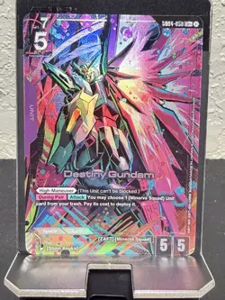Gundam Card Game - Destiny Gundam (Phantom Aria) GD04-050 LR+ English (NM) - Image 1