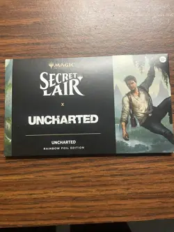 MTG Secret Lair x Uncharted Rainbow FOIL Edition Factory Sealed In Hand - Image 1