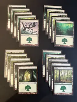 John Avon Forest Basic Lands Lot MTG x20 (LP-NM) - Image 1