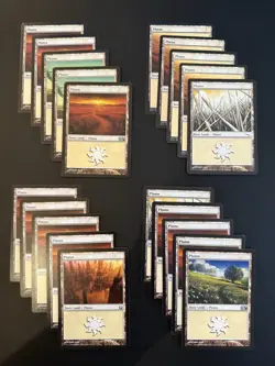 John Avon Plains Basic Lands Lot MTG x20 (LP-NM) - Image 1