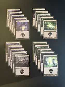 John Avon Swamp Basic Lands Lot MTG x20 (LP-NM) - Image 1