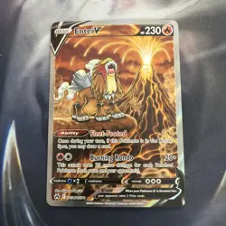 Pokemon Entei V GG36/GG70 Crown Zenith Galarian Gallery Ultra Rare Holo 230 HP - Image 1