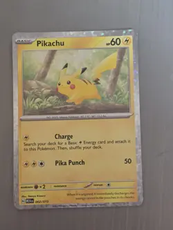 Pokemon TCG Pikachu 002/015 Promo McDonald's Promos 2024 Holo Bleed - Image 1