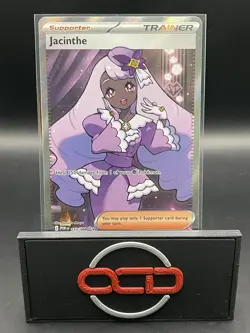 Pokemon TCG Jacinthe 110/182 Paradox Rift Ultra Rare Full Art Holo English 2023 - Image 1