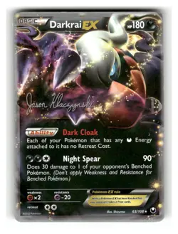 Darkrai EX 63/108 Holo EX Rare Dark Explorers Pokemon Moderately Played - Image 1