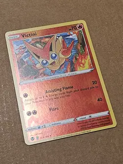 Pokemon Victini 023/195 Swsh12: Sword & Shield - Silver Tempest Reverse Holo TCG - Image 2