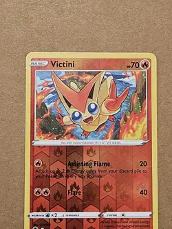Pokemon Victini 023/195 Swsh12: Sword & Shield - Silver Tempest Reverse Holo TCG - Image 4