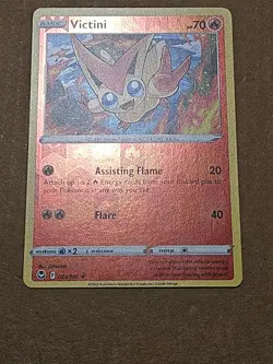 Pokemon Victini 023/195 Swsh12: Sword & Shield - Silver Tempest Reverse Holo TCG - Image 5