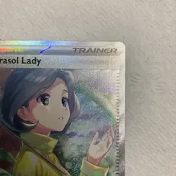 Pokemon TCG Parasol Lady Trainer SAR Paradox Rift 255/182 Near Mint Condition - Image 4