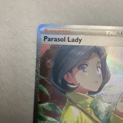 Pokemon TCG Parasol Lady Trainer SAR Paradox Rift 255/182 Near Mint Condition - Image 5