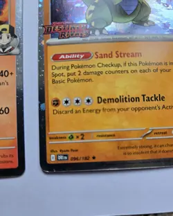 Pokemon Destined Rivals Stamped Pre-Release 034 049 087 096 Promo Set DRI - Image 3