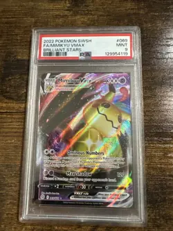 2022 POKEMON SWORD & SHIELD BRILLIANT STARS #069 FULL ART/MIMIKYU VMAX PSA 9 - Image 1