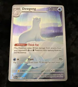 Pokemon Dewgong 097/094 Me02: Phantasmal Flames Illustration Rare Holo NM - Image 1