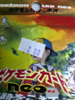 🔥🔥🔥 BAD CONDITION Pokemon Neo Discovery – Crossing The Ruins Booster Pack - Image 4