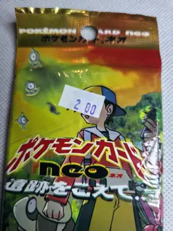 🔥🔥🔥 BAD CONDITION Pokemon Neo Discovery – Crossing The Ruins Booster Pack - Image 5