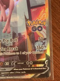 Mewtwo V (Alternate Full Art) 072/078 Pokemon GO Holo - Image 2