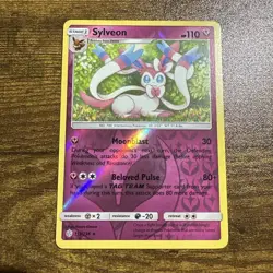 SYLVEON 155/236 Cosmic Eclipse R Reverse Holo Pokemon TCG NM - Image 1