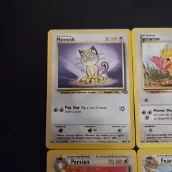 Pokemon TCG 6 Card Jungle Set Lot - Vintage WOTC 1999 - Meowth, Persian, Eevee + - Image 2