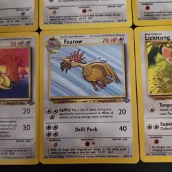 Pokemon TCG 6 Card Jungle Set Lot - Vintage WOTC 1999 - Meowth, Persian, Eevee + - Image 5