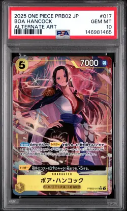 Boa Hancock 017 Alternate Art One Piece Japanese PSA 10 - Image 1