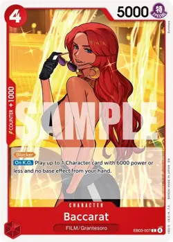 Baccarat C Extra Booster: One Piece Heroines Edition EB03-007 NM - Image 1