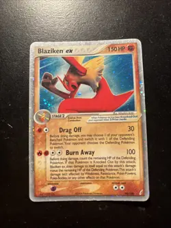 Pokemon TCG Blaziken EX Crystal Guardians Holo Card 90/100 HP - Image 1