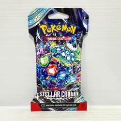 1x Stellar Crown - Scarlet & Violet Sealed Pokemon Card Sleeved Booster Pack - Image 1