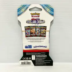 1x Stellar Crown - Scarlet & Violet Sealed Pokemon Card Sleeved Booster Pack - Image 2