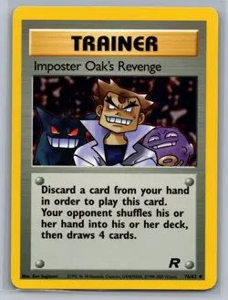 Imposter Oak's Revenge Team Rocket #76/82 Uncommon Pokemon Card - Image 1