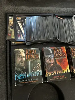 Lord of the Rings Trading Card Game 200 + Loose Cards Plus 5 Starter Decks - Image 2