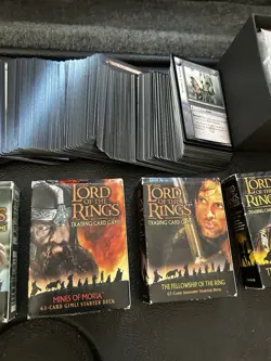 Lord of the Rings Trading Card Game 200 + Loose Cards Plus 5 Starter Decks - Image 3