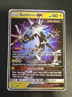 Pokemon Xurkitree GX TCG SM68 Black Star Promo Holo Card - Image 1