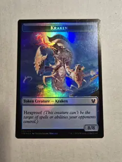 Human Soldier // Kraken Double-Sided Token T Theros Beyond Death Foil 2 // 4 MTG - Image 1