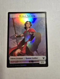 Human Soldier // Kraken Double-Sided Token T Theros Beyond Death Foil 2 // 4 MTG - Image 2