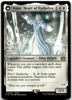 MTG Venat, Heart of Hydaelyn // Hydaelyn, the Mothercrystal Final Fantasy FIN #3 - Image 1