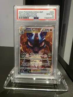 Pokemon Lucario VSTAR SWSH 291 Promo Card PSA 10 Crown Zenith ETB 2023 Full Art - Image 3