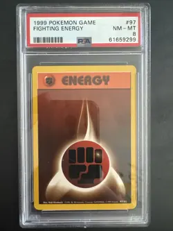 1999 Pokemon Game Fighting Energy Nm-Mt 8 - Image 1