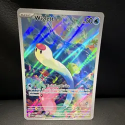 Pokemon TCG Wiglett 206/198 SV01 Scarlet & Violet Illustration Rare Holo FA - Image 1