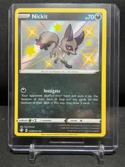 Nickit SV081/SV122 Shiny Vault Holo Pokemon 2021 Shining Fates - NM - Image 1