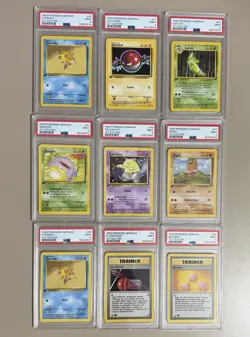1999 Pokemon Set Base German 1st Edition PSA9 - Digda, Smogon, Traumato, Sterndu - Image 1