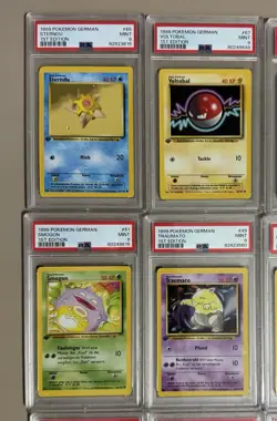 1999 Pokemon Set Base German 1st Edition PSA9 - Digda, Smogon, Traumato, Sterndu - Image 2